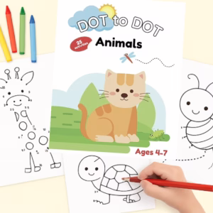 dot to dot activity book for kids