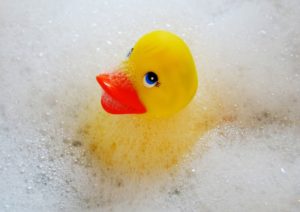 toddler bath time