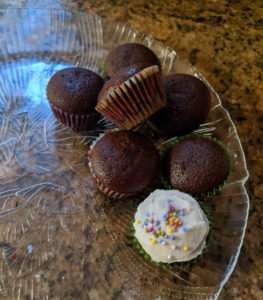 baking cupcakes with toddler