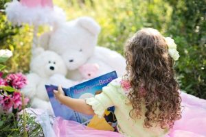 toddler loves reading